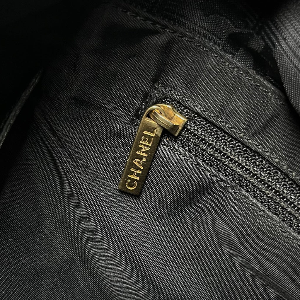 Chanel Travel Line Black Bag Medium 2002
