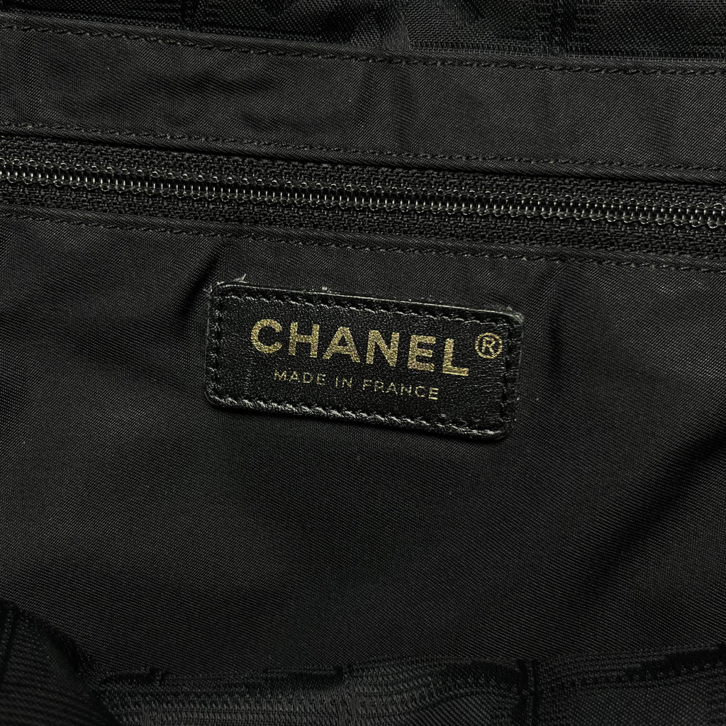 Chanel Travel Line Black Bag Medium 2002