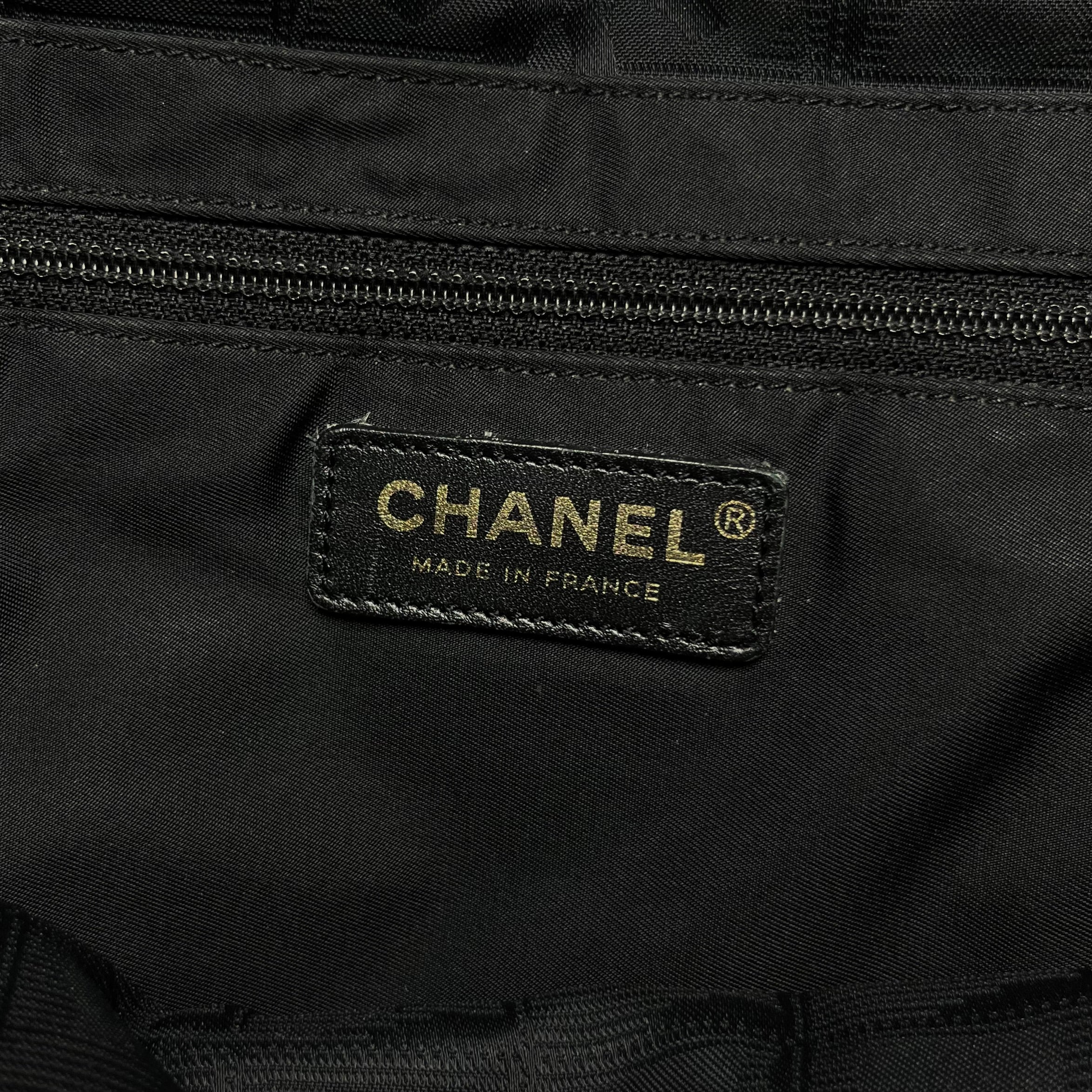 Chanel Travel Line Black Bag Medium 2002