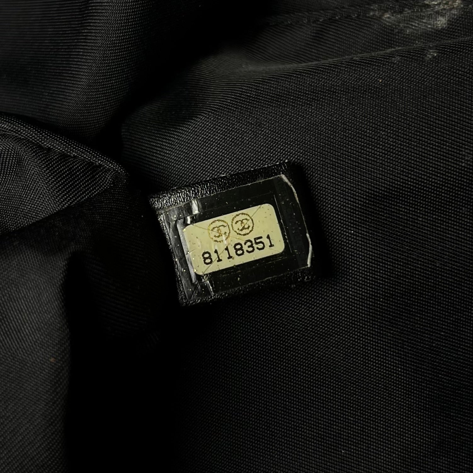 Chanel Travel Line Black Bag Medium 2002