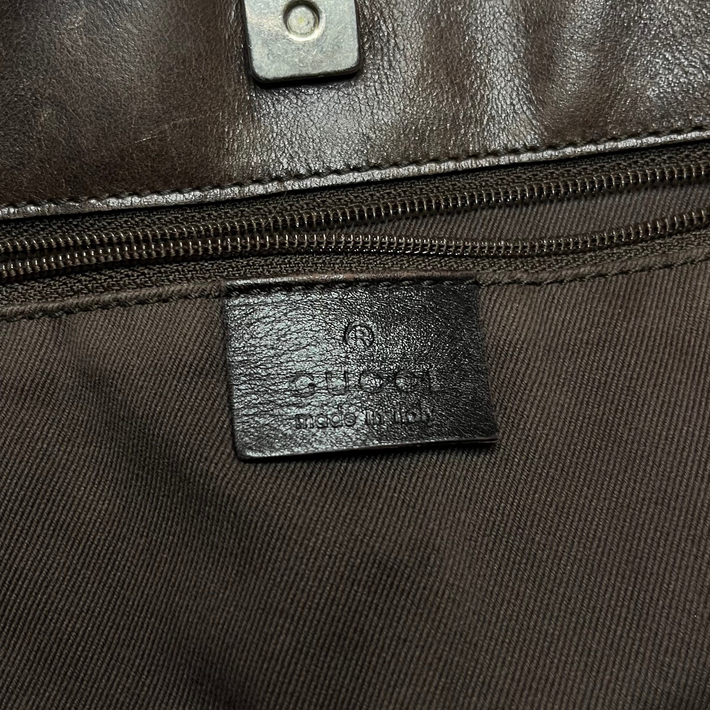 Gucci Messenger Bag GG canvas Gold Metal Hardware