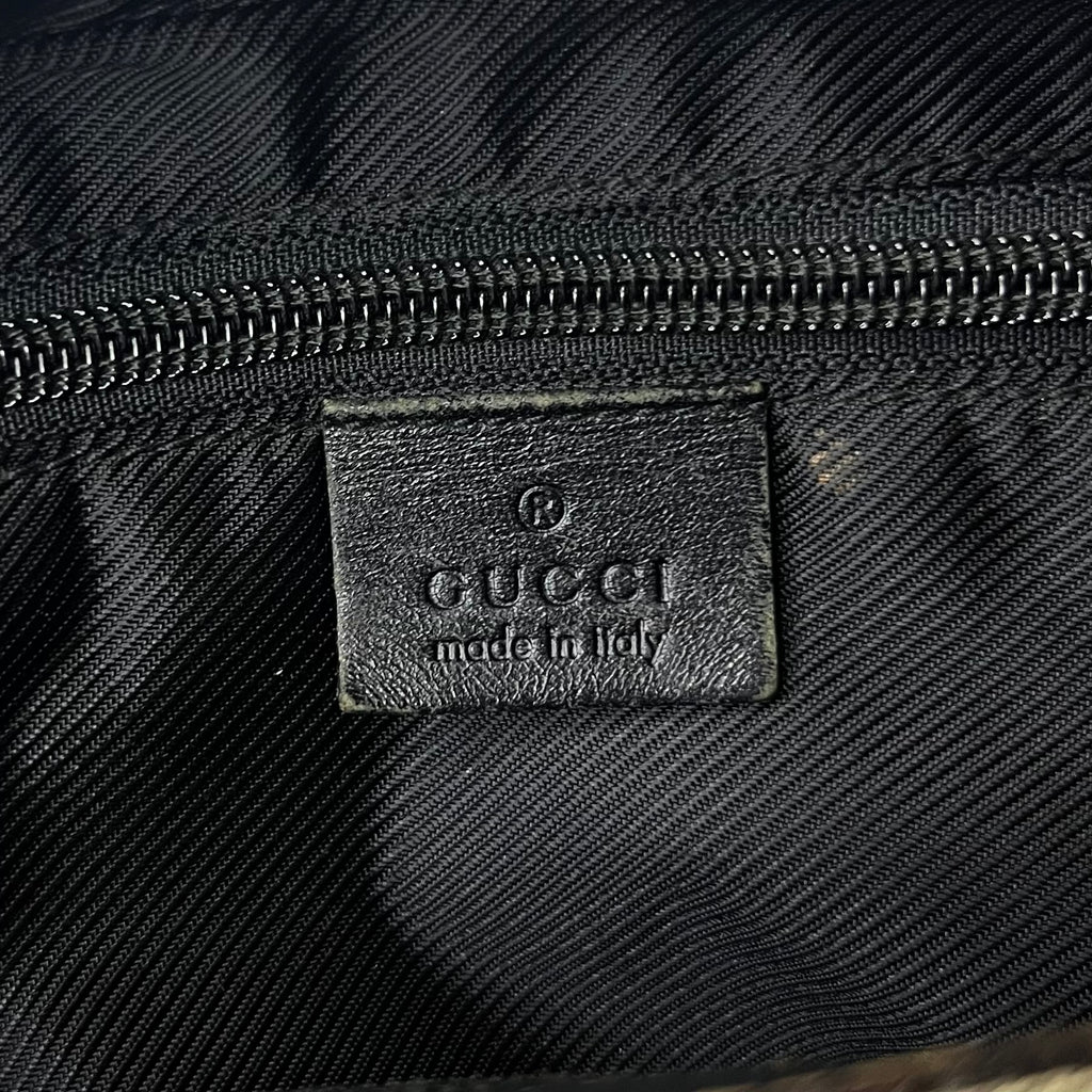 Gucci Shoulder Bag GG Canvas Black