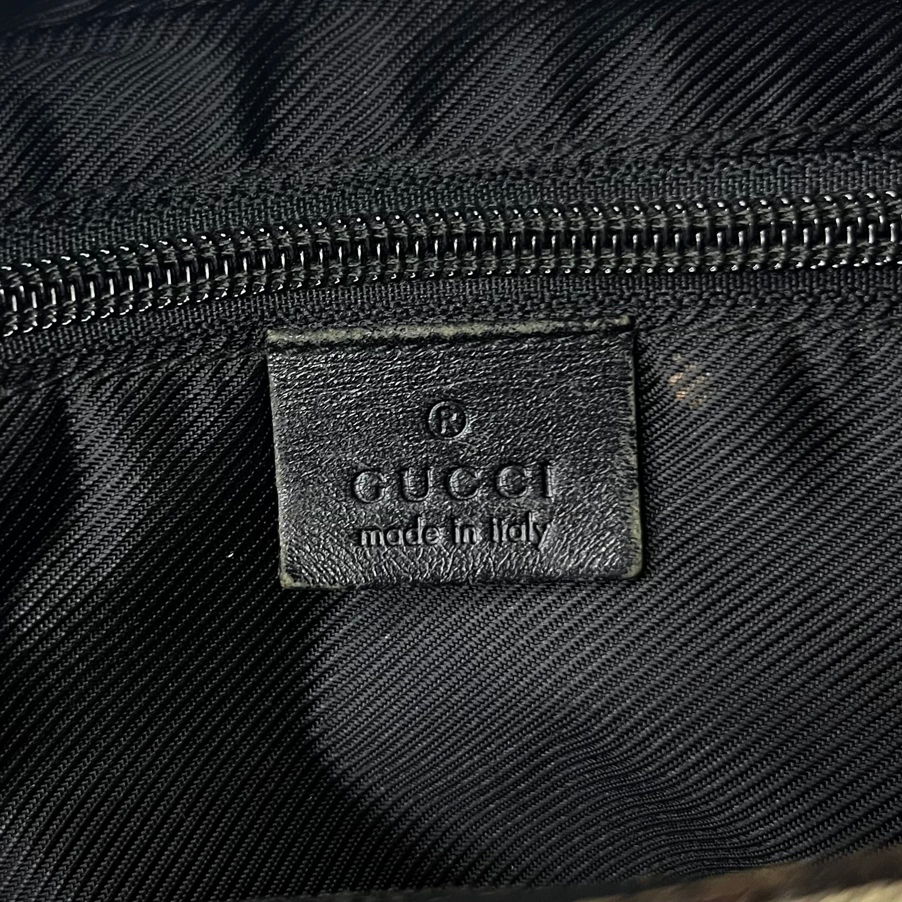 Gucci Shoulder Bag GG Canvas Black