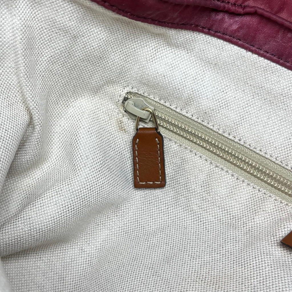 Gucci GG Canvas Large Tote Bag Red