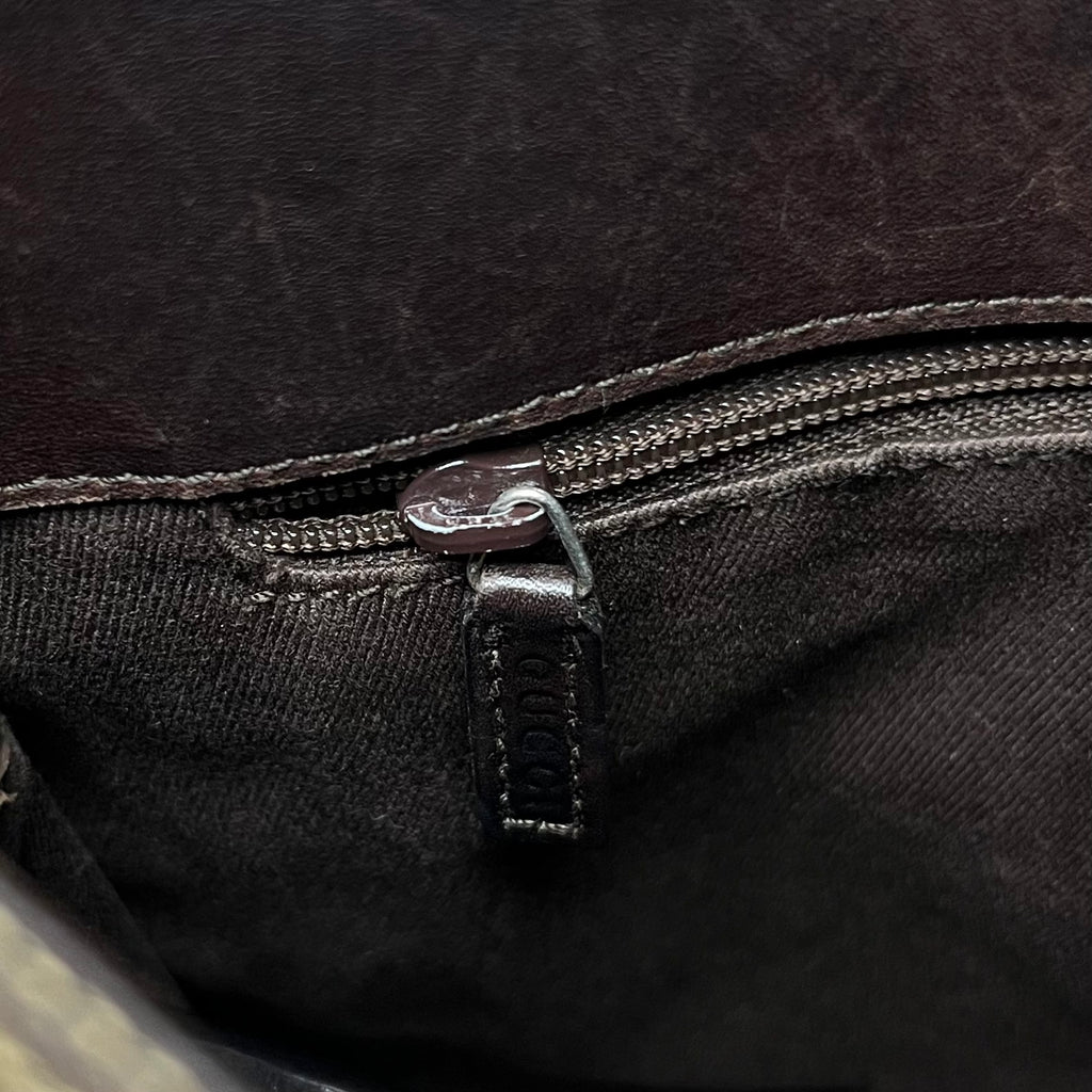 Gucci Small Messenger Bag GG canvas Gold Metal Hardware