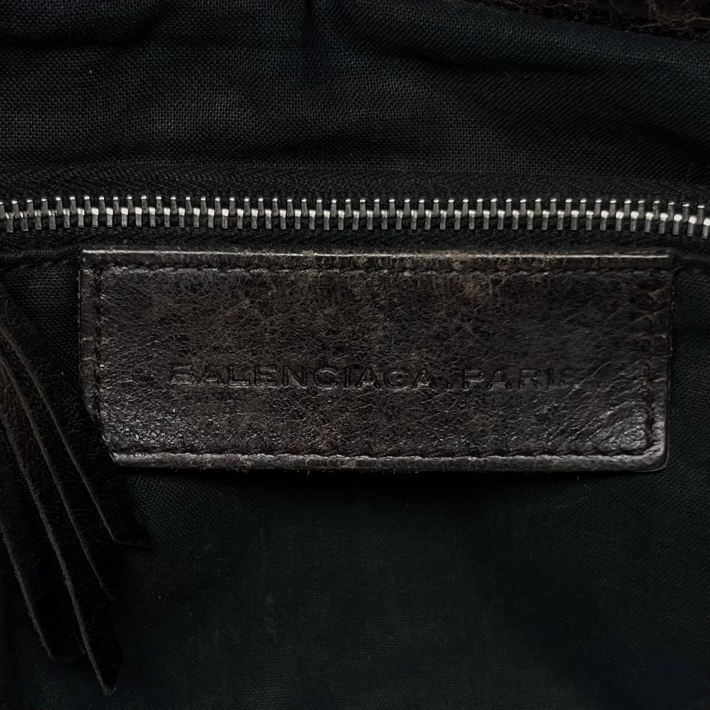 Balenciaga Distressed Canvas & Leather City Bag Rare