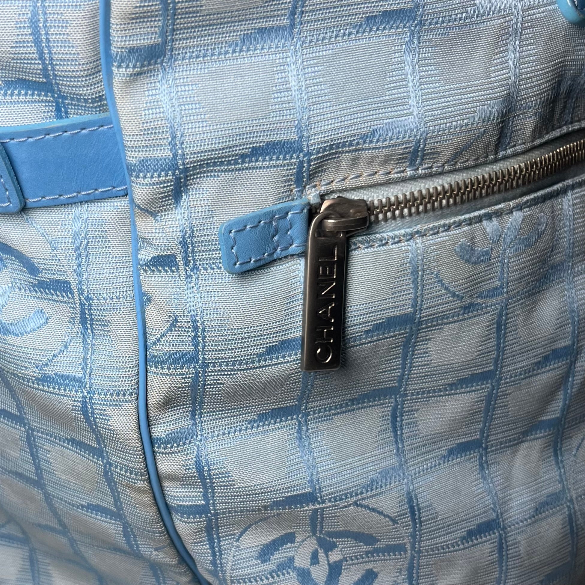 Chanel Travel Line Baby Blue Bag XL