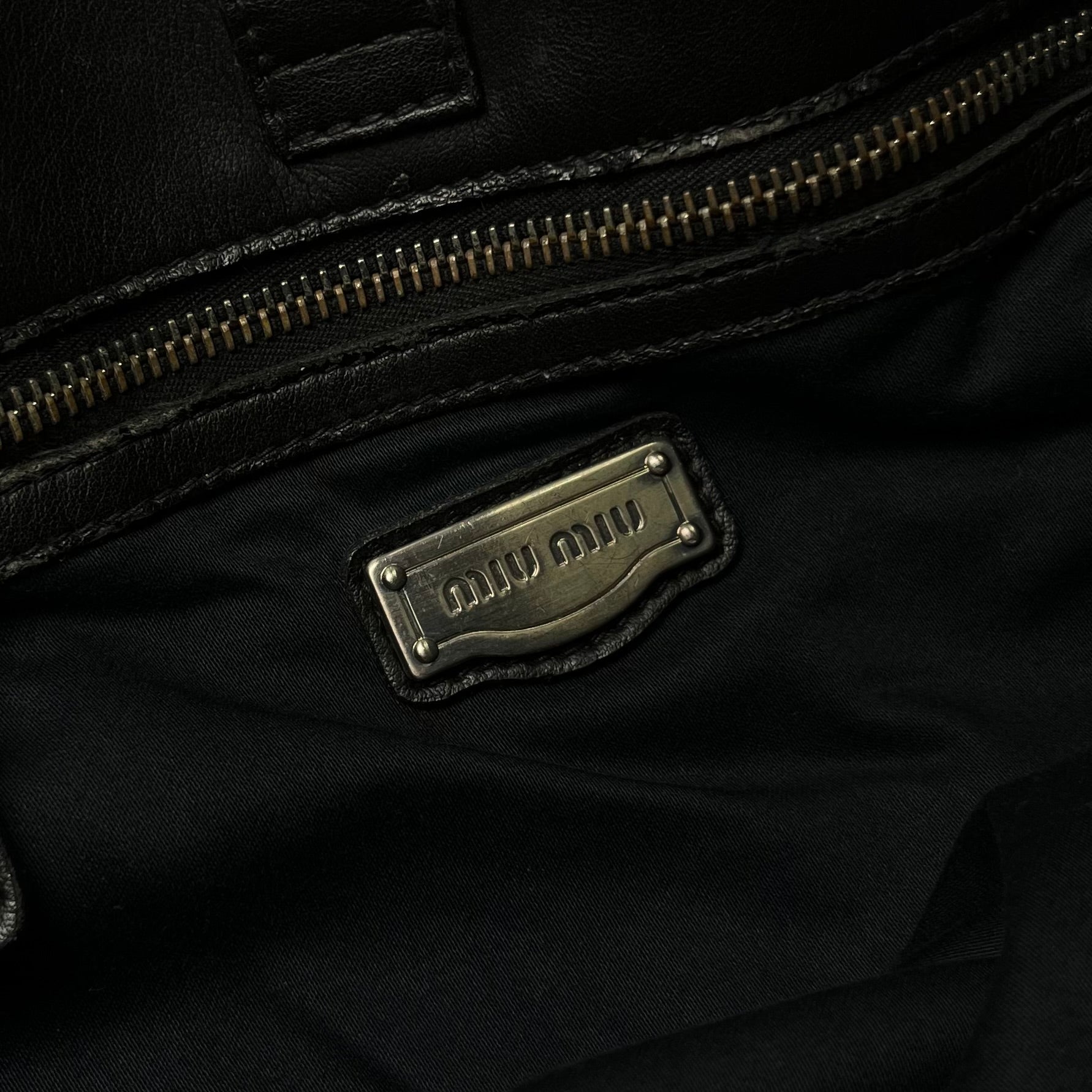 Miu Miu Black Hand Bag w. Original Tag