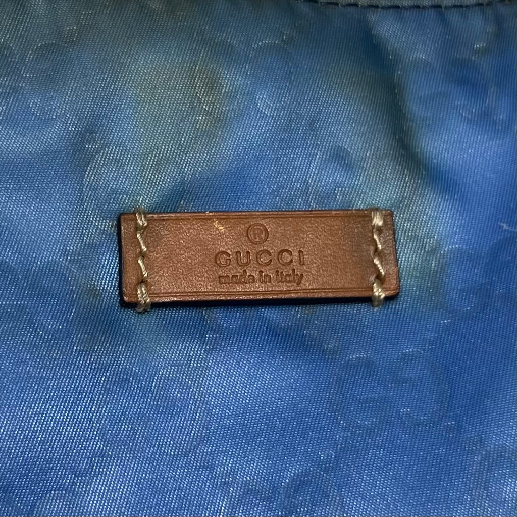 Gucci GG Canvas Large Tote Bag Blue w. Original Card