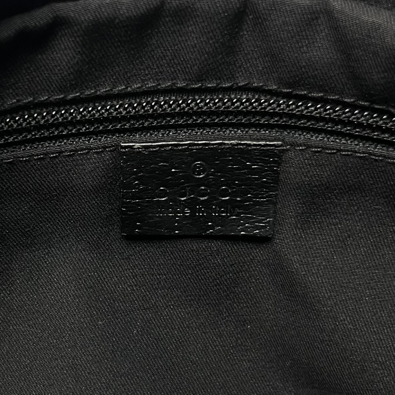 Gucci Black Canvas Shoulder Bag