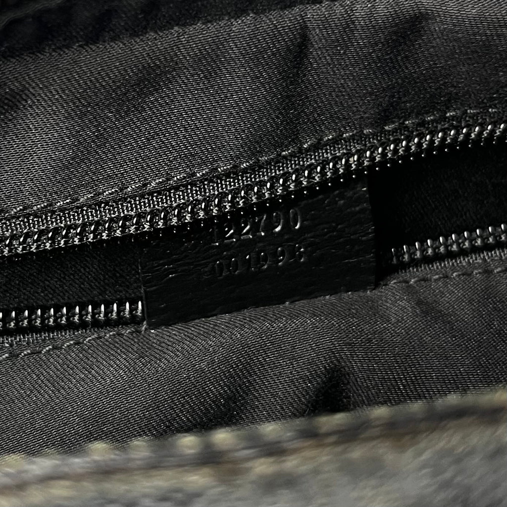 Gucci Black Canvas Shoulder Bag