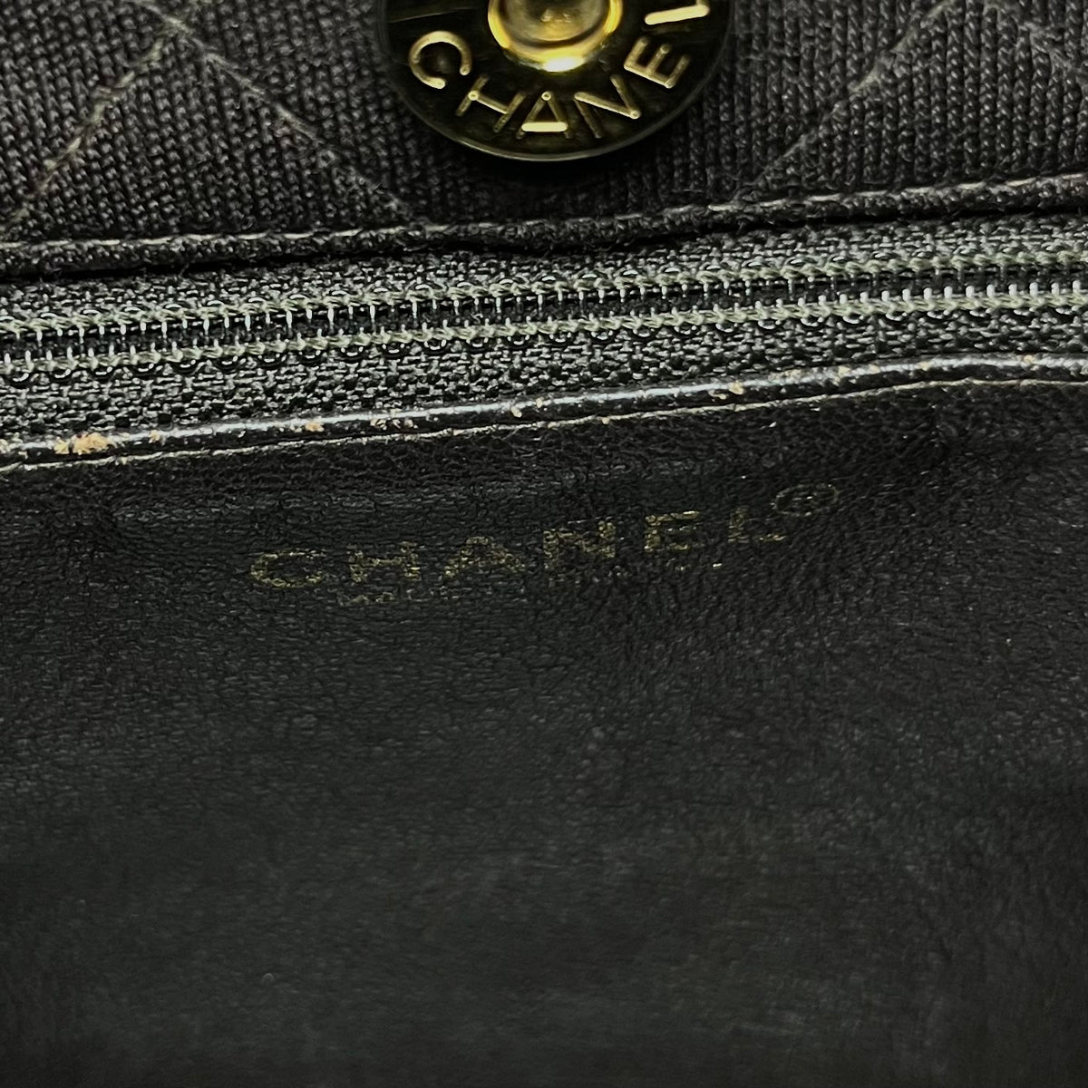 Chanel Brown Quilted Jersey CC Bag w. Gold Hardware, 1997-1999