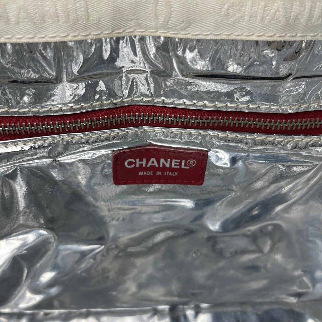 Chanel CC Chocolate Bar No.5 Shoulder Bag w. Leather Chain