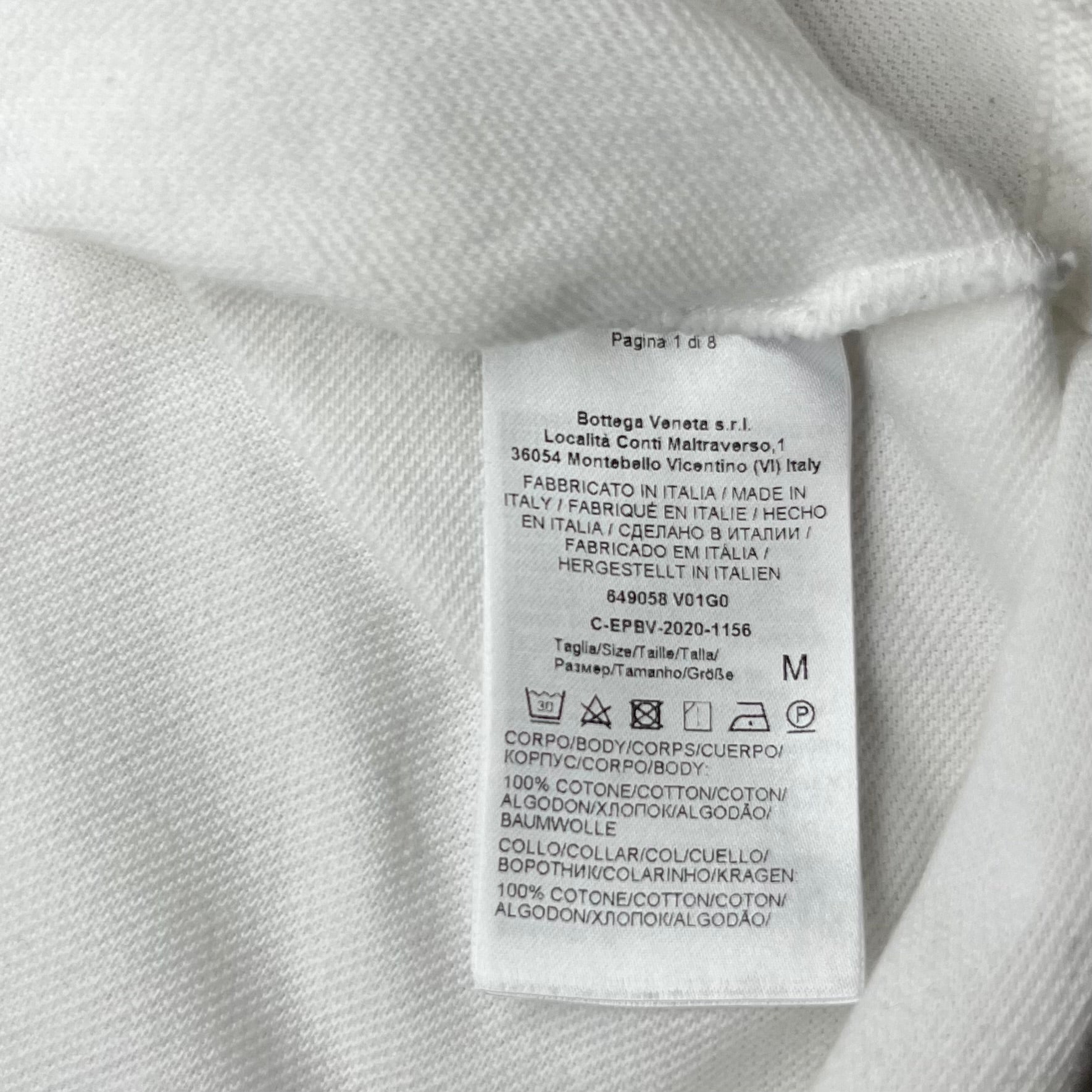 Bottega Veneta White Polo Shirt 2020