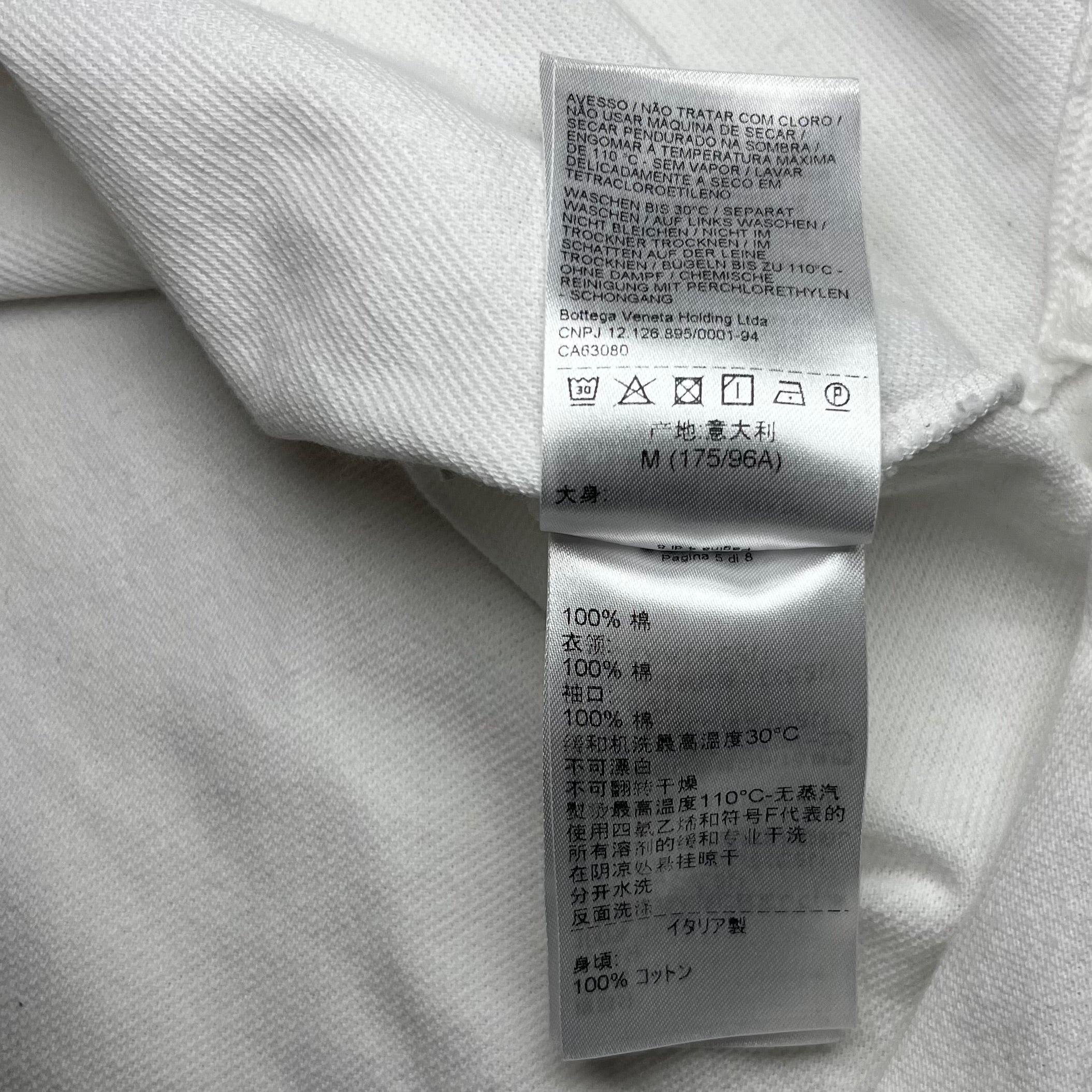 Bottega Veneta White Polo Shirt 2020