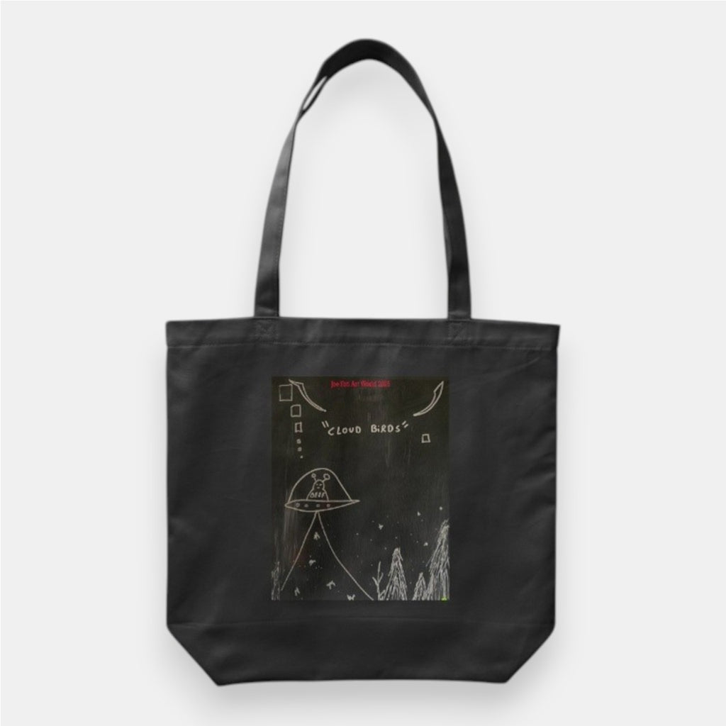 Joe Foti Art World Tote Bag Black with Artwork 2025