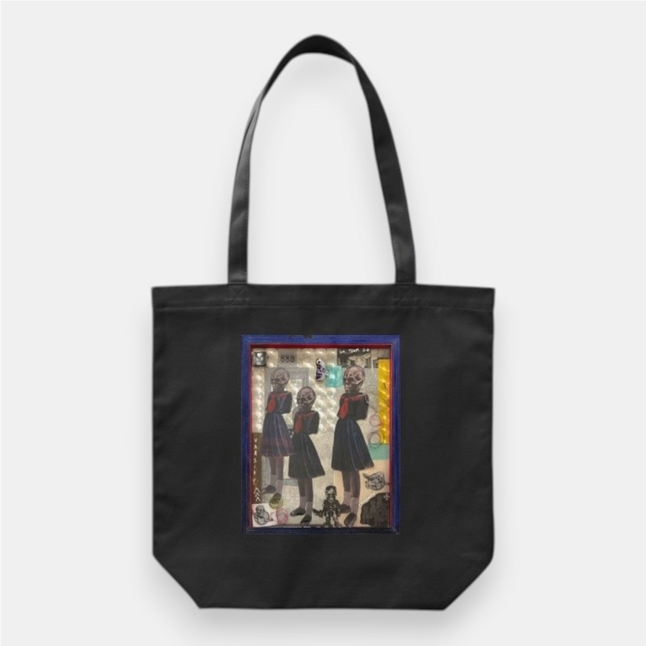 Joe Foti Art World Tote Bag Black with Artwork 2025