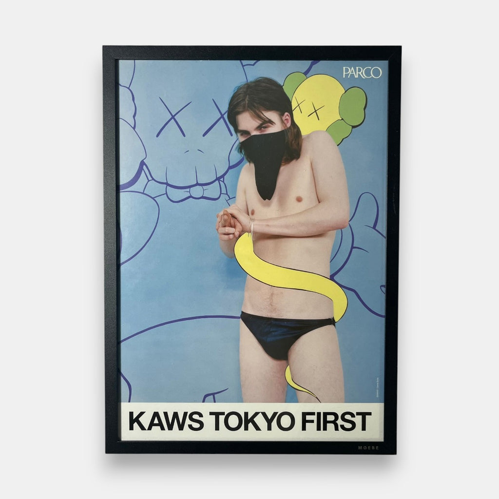 KAWS Tokyo First Exhibition Flyer/Poster Framed, 2001