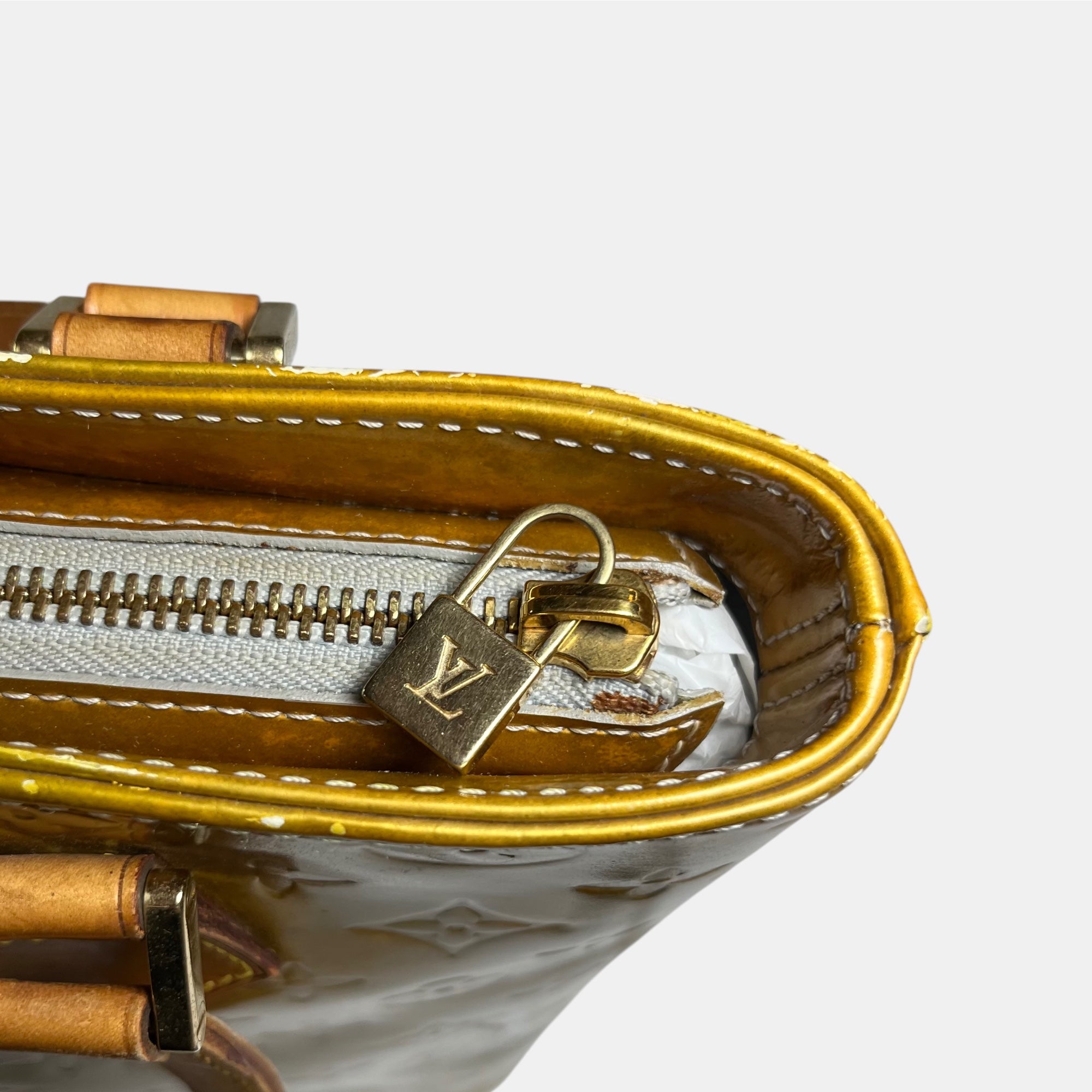 Louis Vuitton Houston Bag Vernis Gold