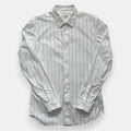 Maison Martin Margiela Slim Fit White Striped Button Up Shirt 2015
