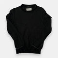 Maison Martin Margiela Black Distressed Silver Thread Knit Sweater 2012