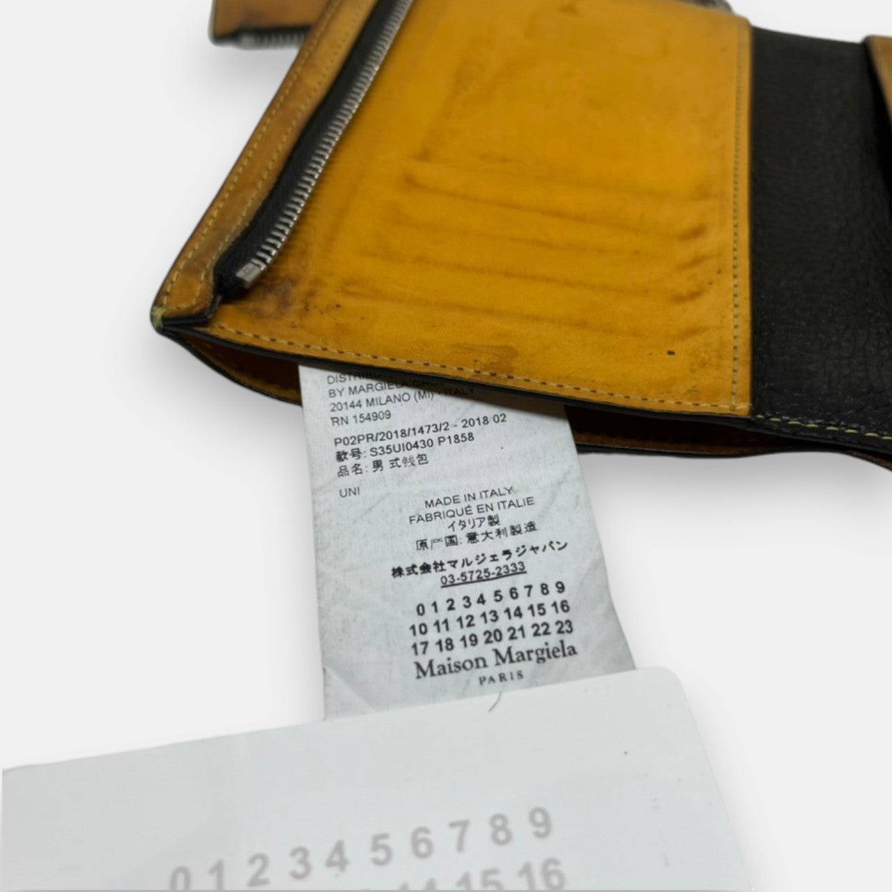 Maison Margiela Black Leather Wallet 2018 w. Box & Tags
