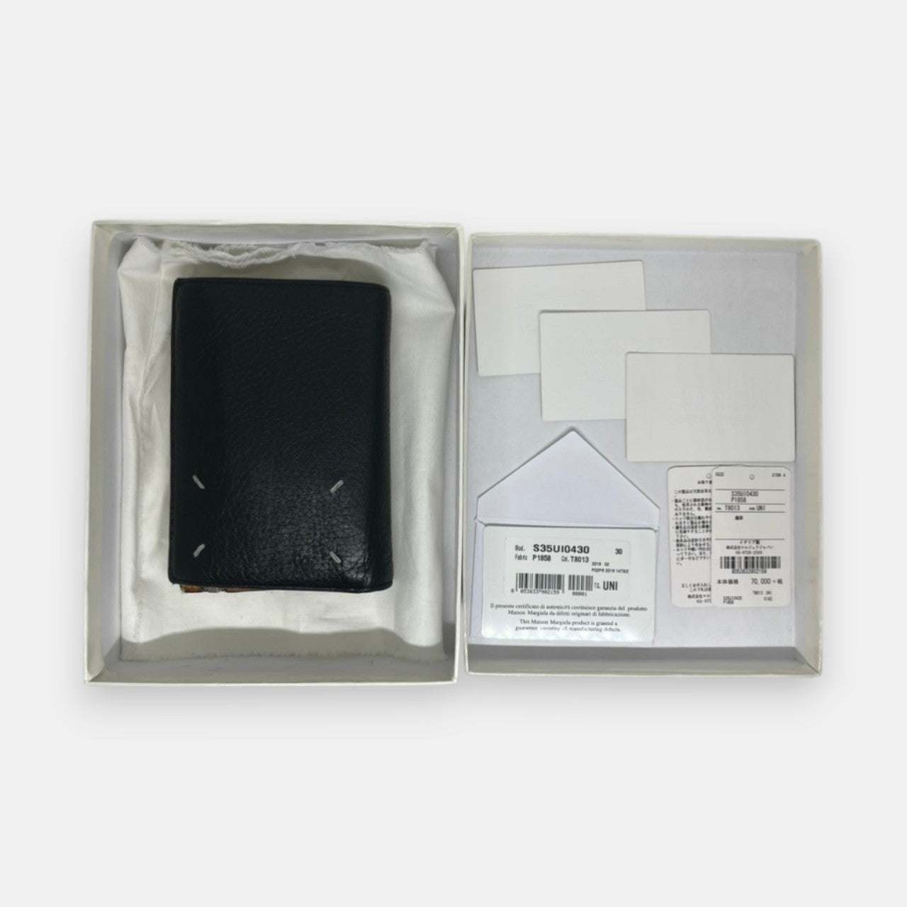 Maison Margiela Black Leather Wallet 2018 w. Box & Tags