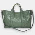 Miu Miu Green Leather Shoulder Bag Tote