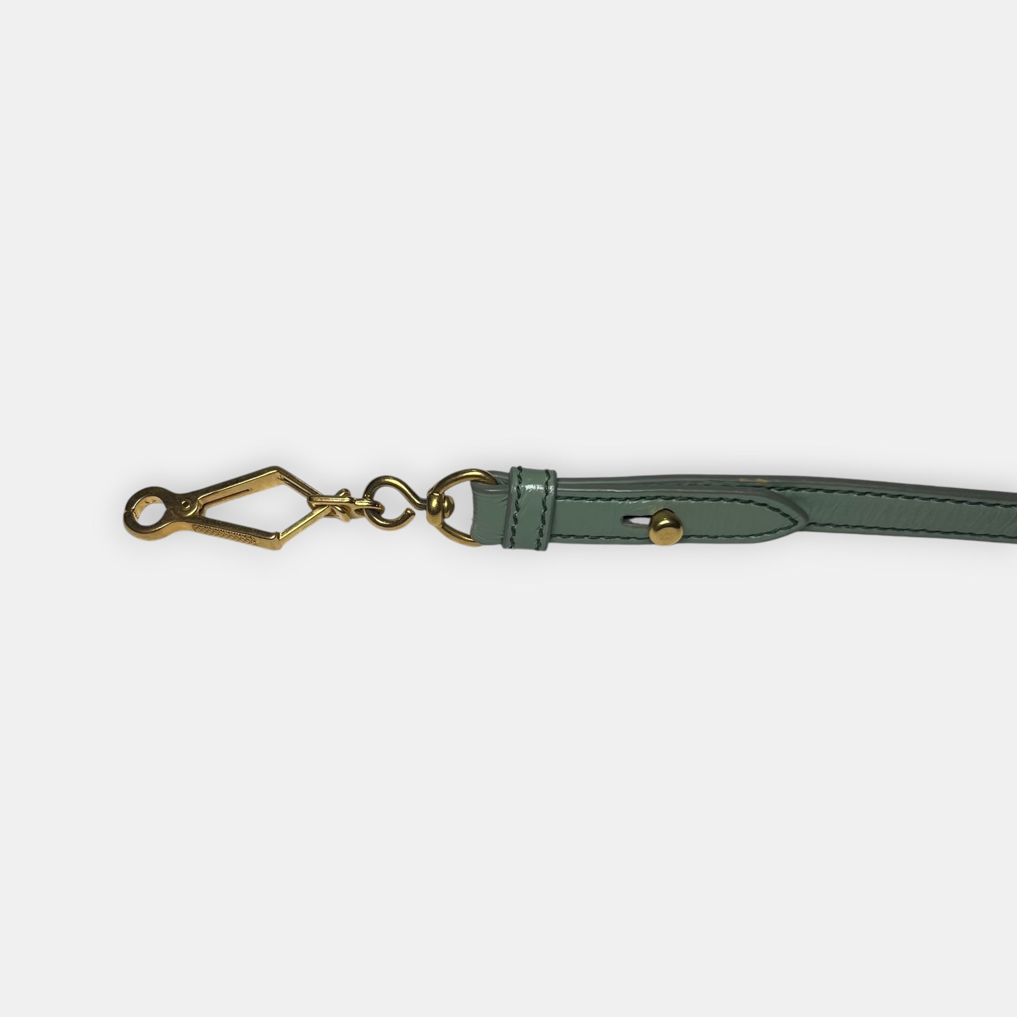 Miu Miu Green Leather Shoulder Bag Tote
