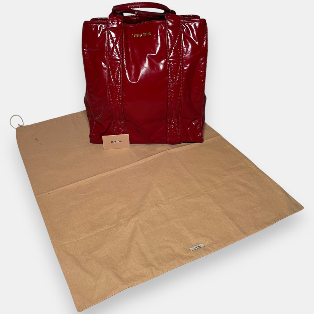 Miu Miu Rosso Red Hand Bag w. Dust Bag & Tag 2011
