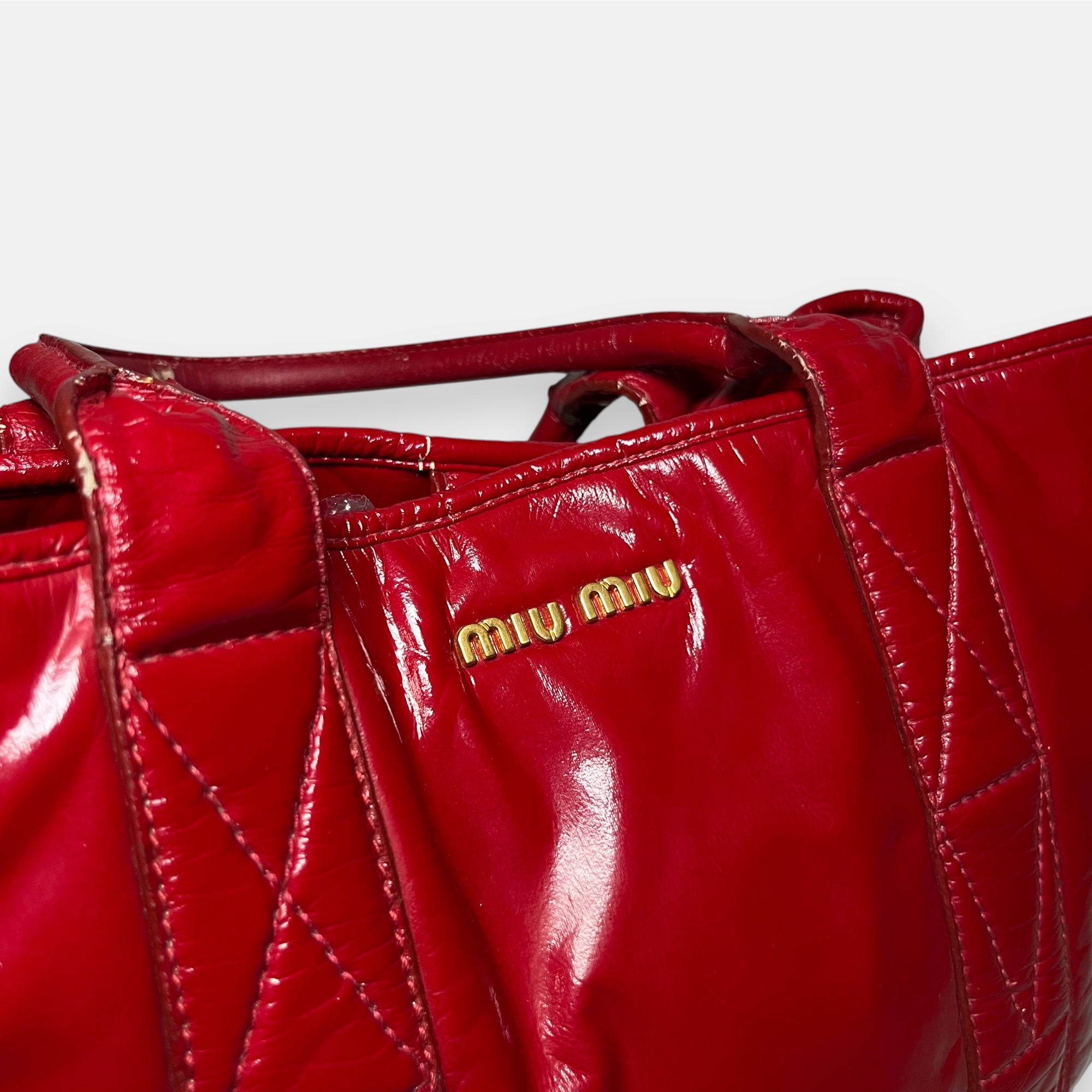 Miu Miu Rosso Red Hand Bag w. Dust Bag & Tag 2011