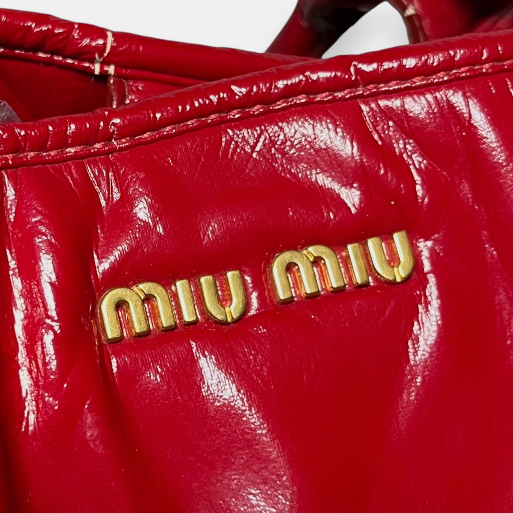 Miu Miu Rosso Red Hand Bag w. Dust Bag & Tag 2011
