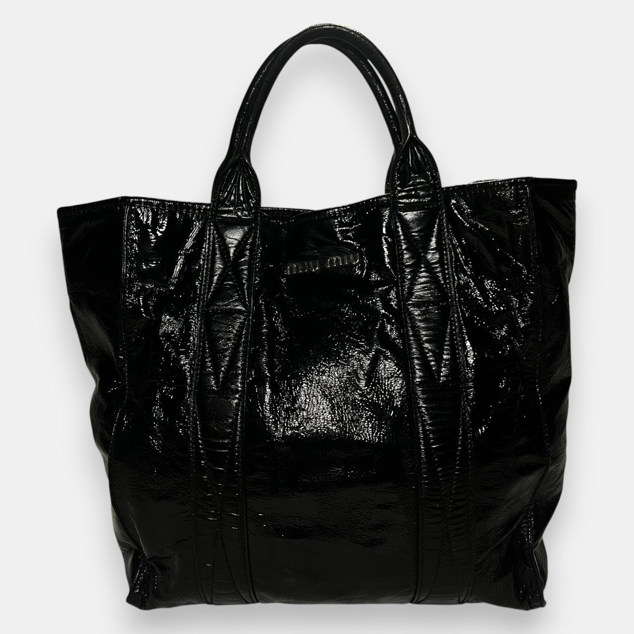 Miu Miu Black Hand Bag w. Original Tag
