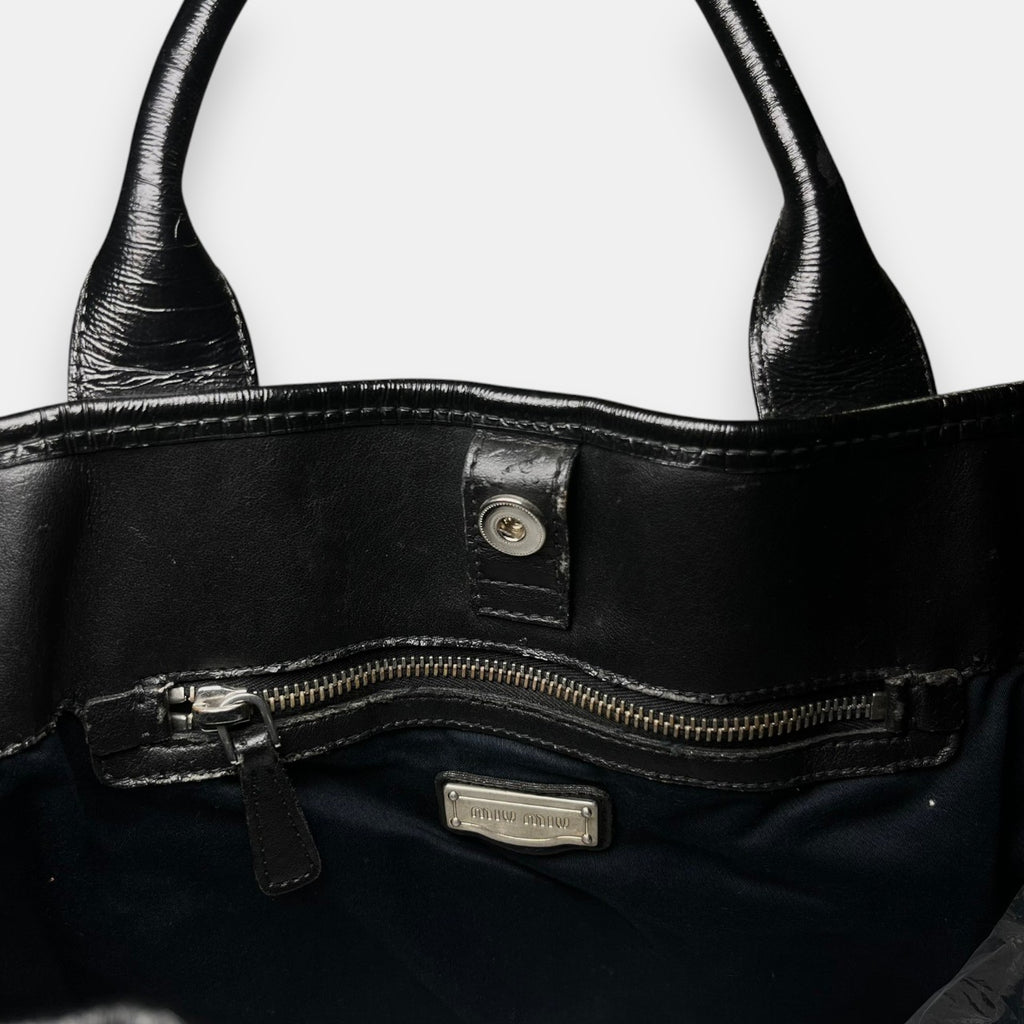 Miu Miu Black Hand Bag w. Original Tag