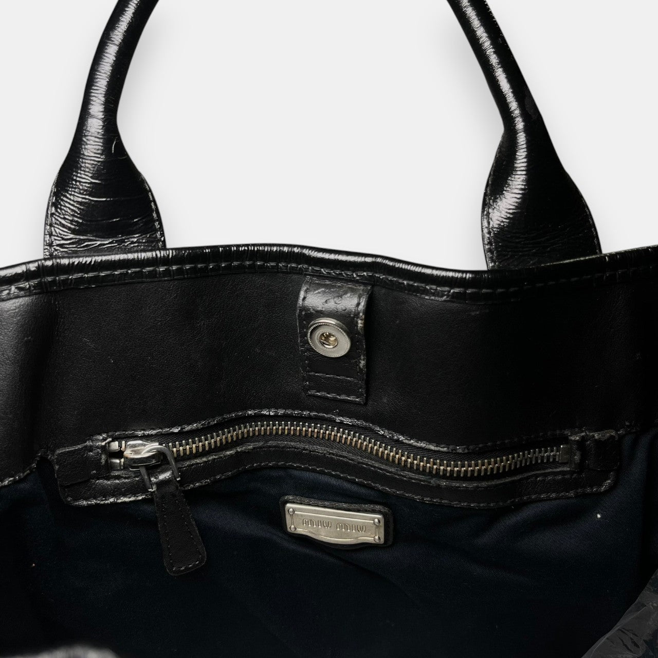 Miu Miu Black Hand Bag w. Original Tag