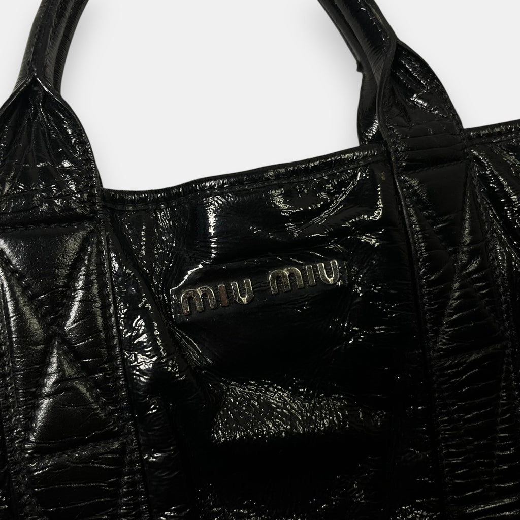 Miu Miu Black Hand Bag w. Original Tag