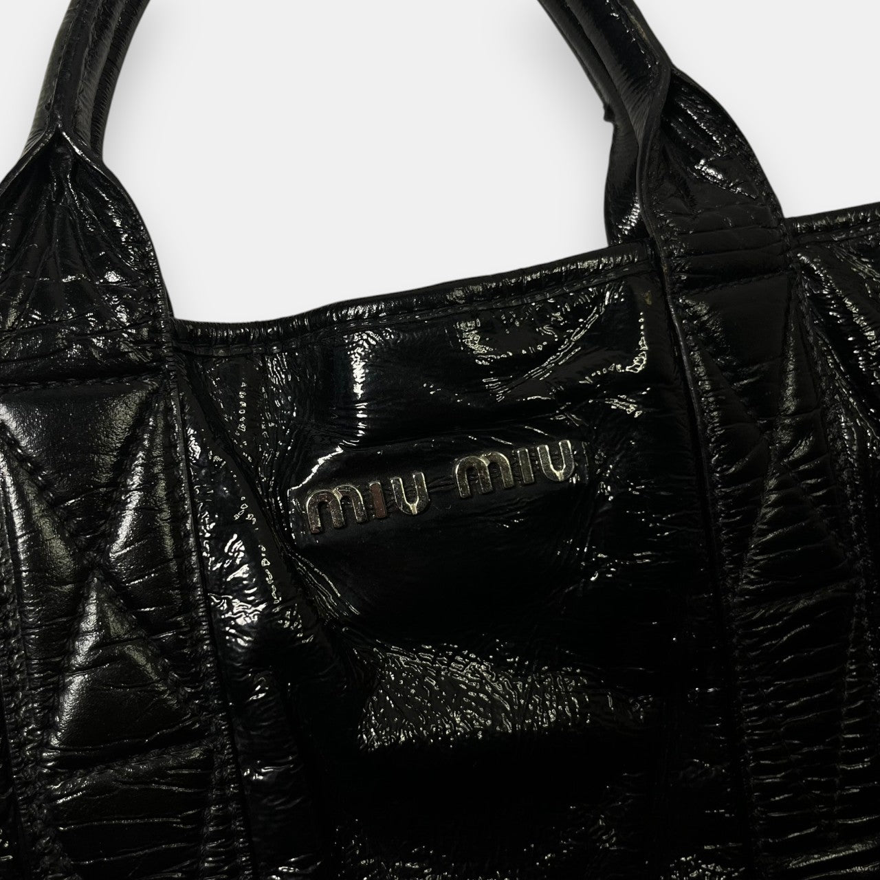 Miu Miu Black Hand Bag w. Original Tag
