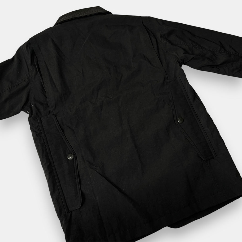OriginalFake Black Jacket with Corduroy Collar
