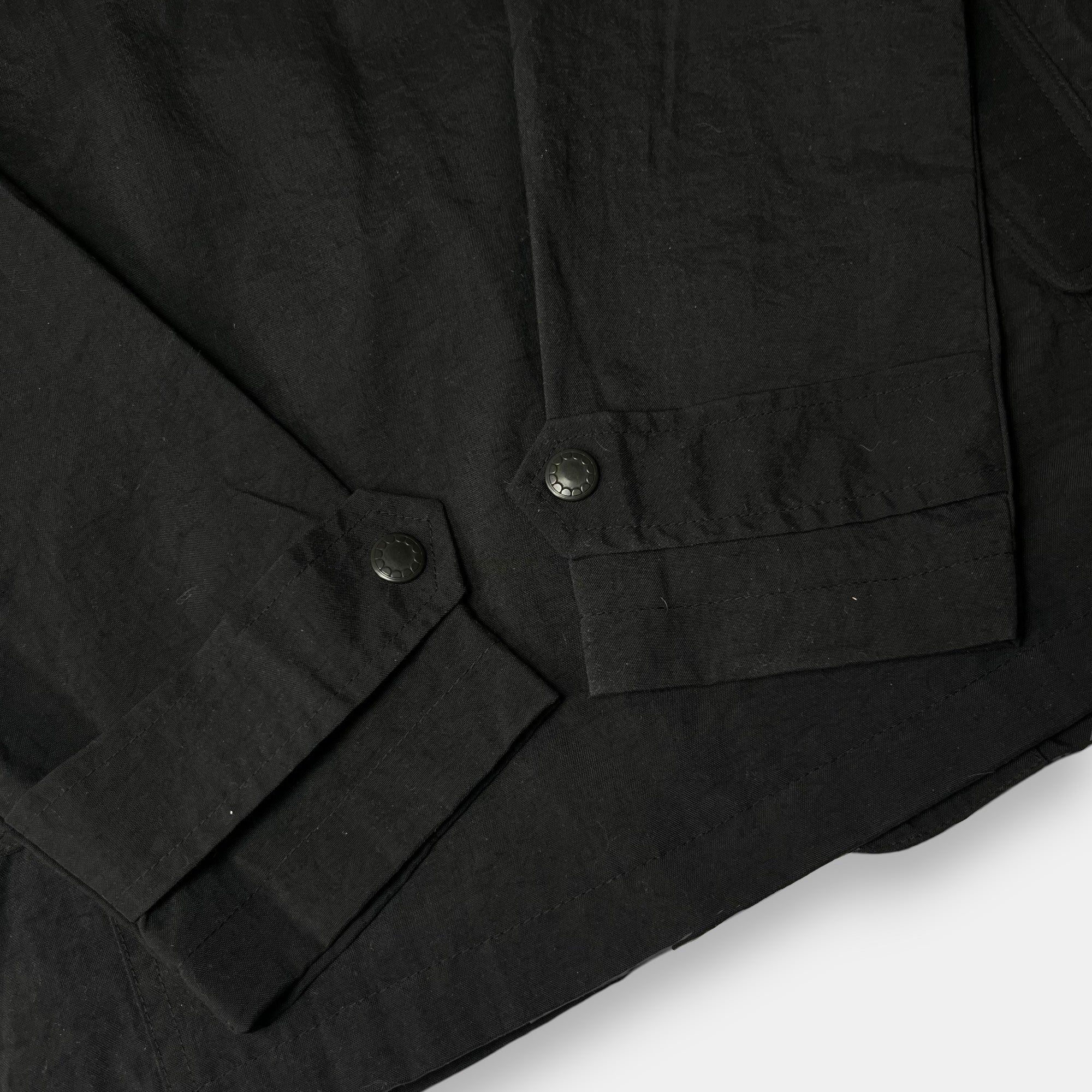 OriginalFake Black Jacket with Corduroy Collar