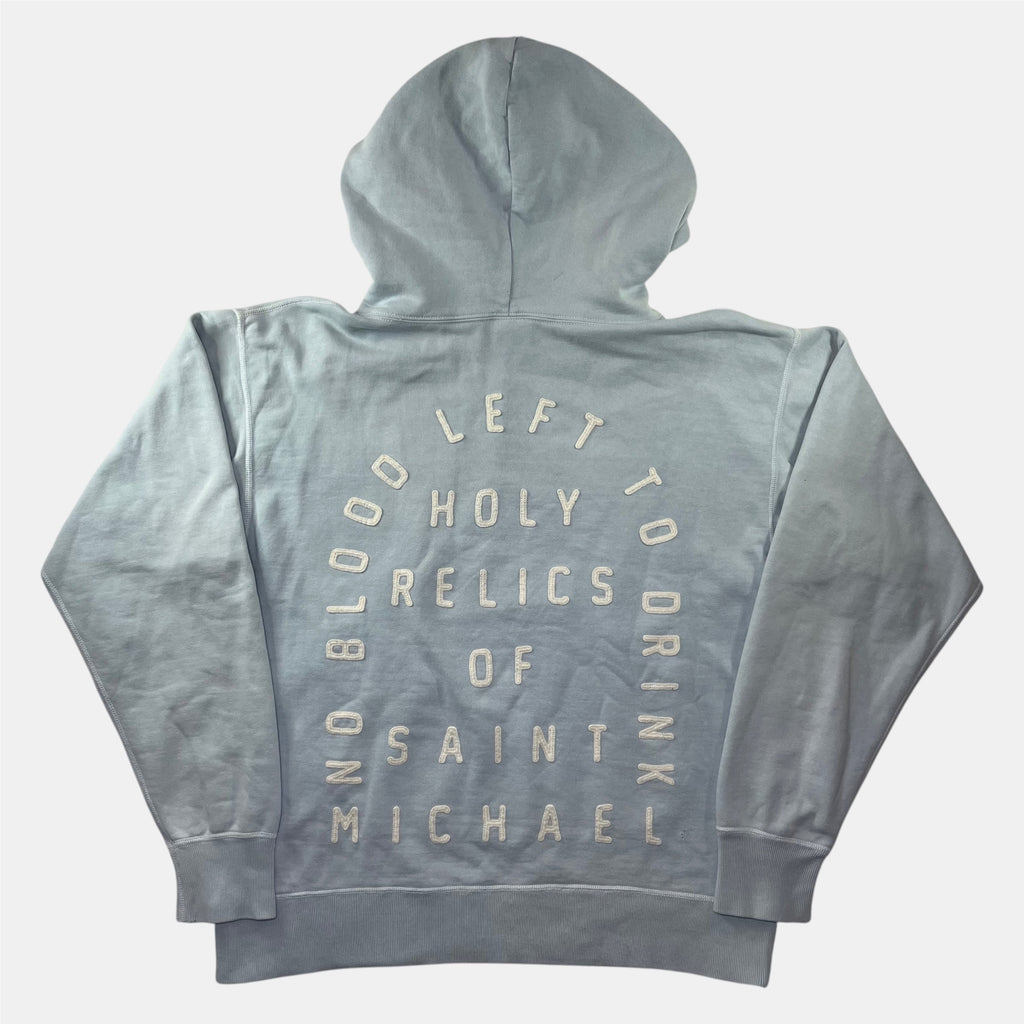Saint Mxxxxxx "Saint" Hoodie Baby Blue Distressed FW22