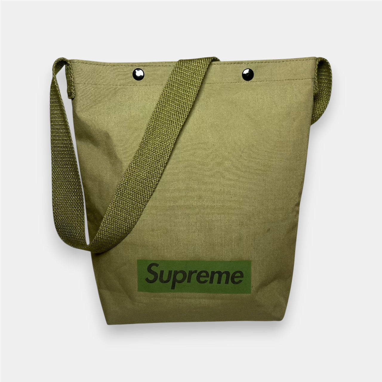 Supreme Olive Green Box Logo Tote Bag from Book Vol.6, 2010