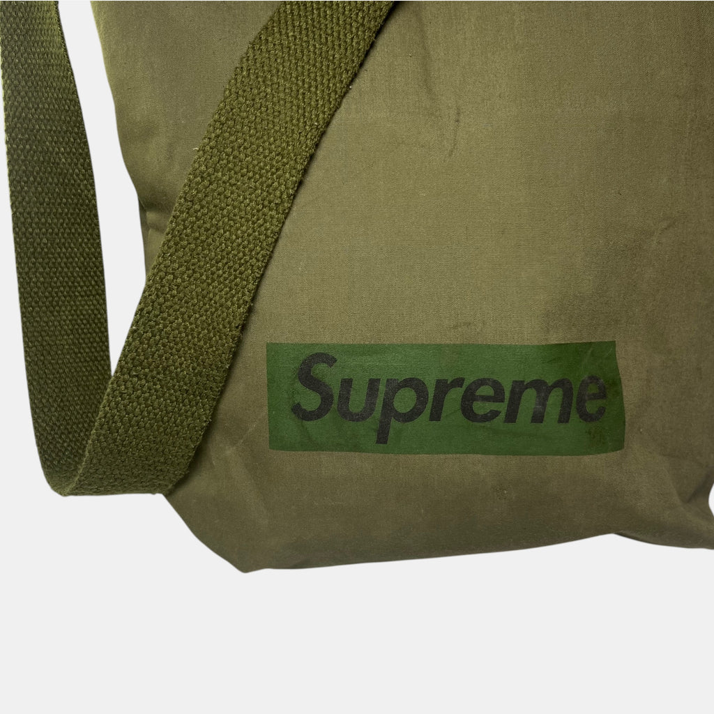 Supreme Olive Green Box Logo Tote Bag from Book Vol.6, 2010