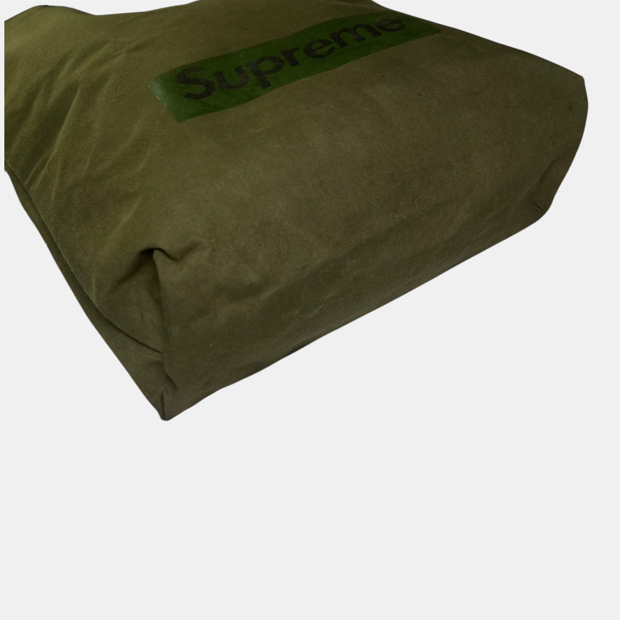 Supreme Olive Green Box Logo Tote Bag from Book Vol.6, 2010