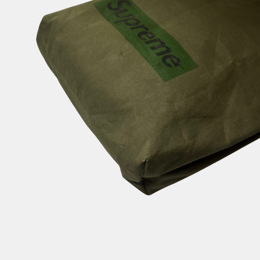 Supreme Olive Green Box Logo Tote Bag from Book Vol.6, 2010