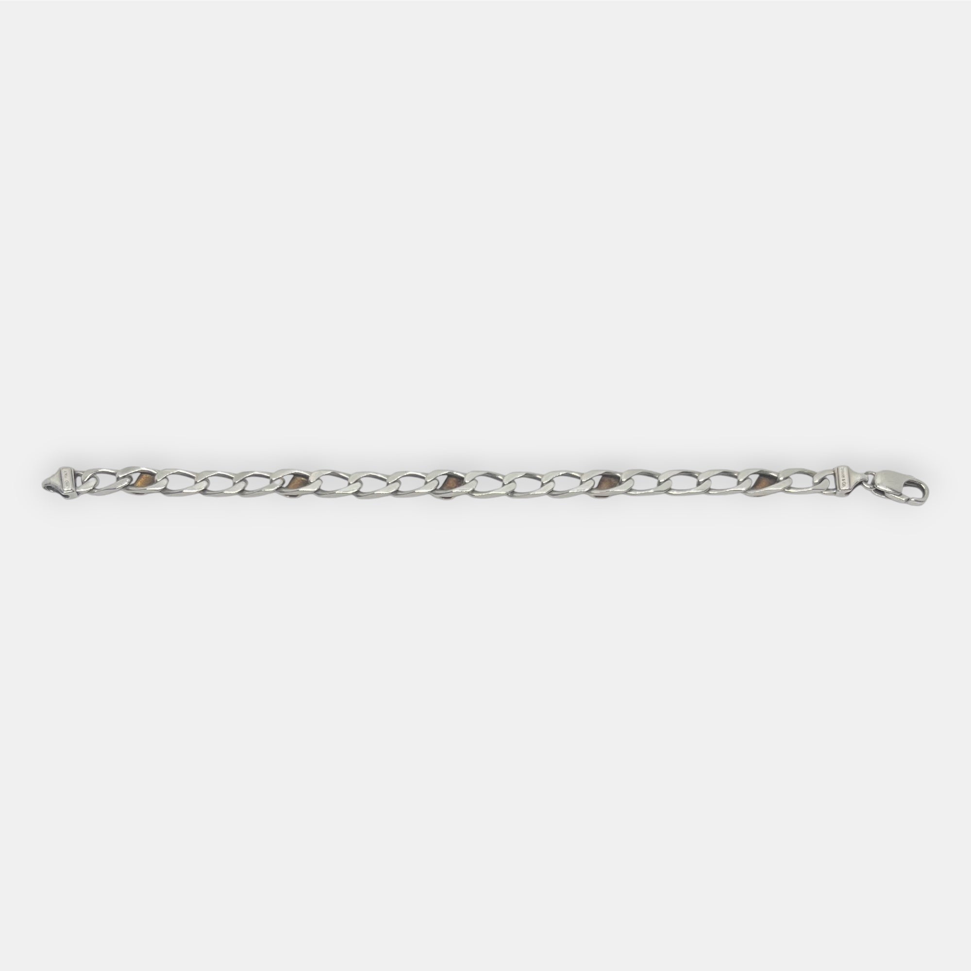 Tiffany & Co. .925 Silver & 18k Gold Bracelet w. Dust Bags & Box