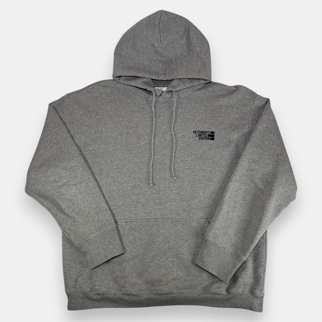 Vetements Gray Limited Edition Logo Hoodie 2020