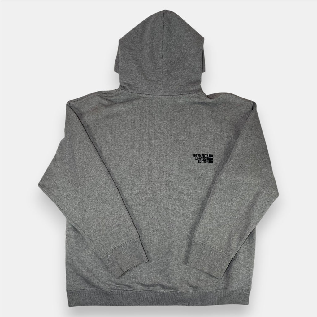 Vetements Gray Limited Edition Logo Hoodie 2020