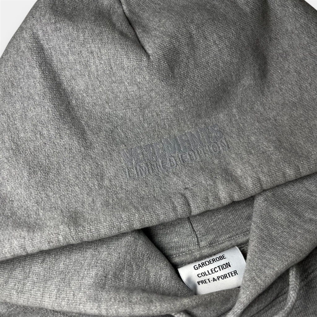 Vetements Gray Limited Edition Logo Hoodie 2020