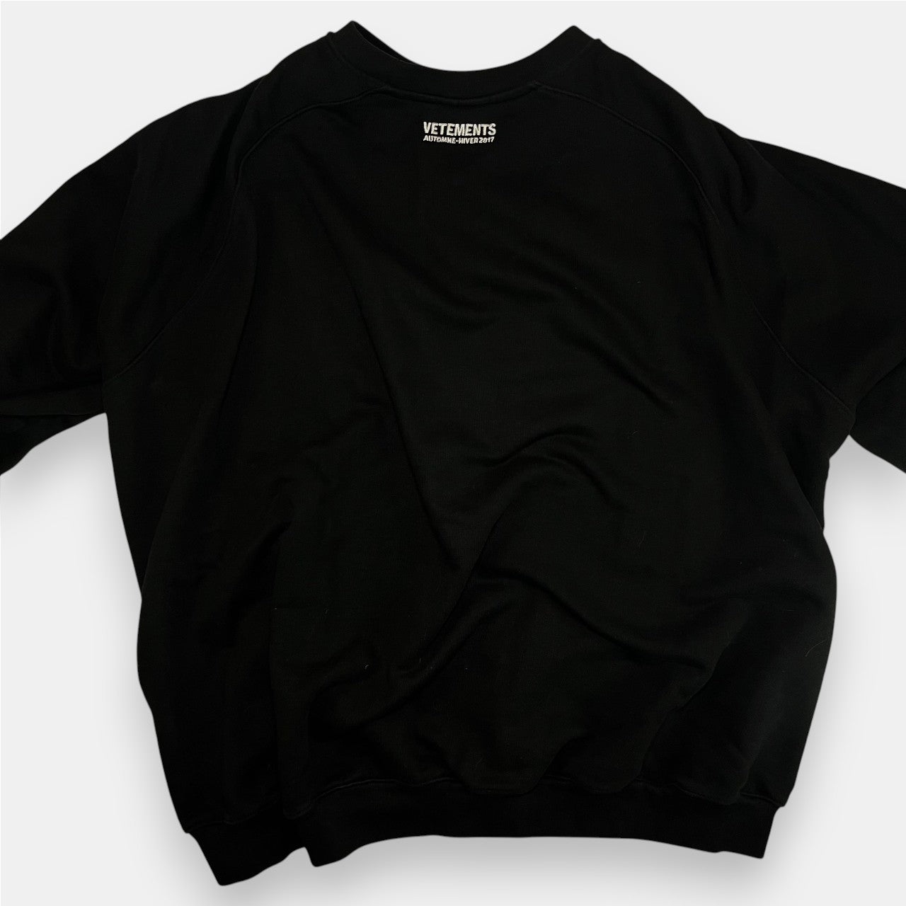 Vetements AW17 Unidad Hombres Black Sweatshirt