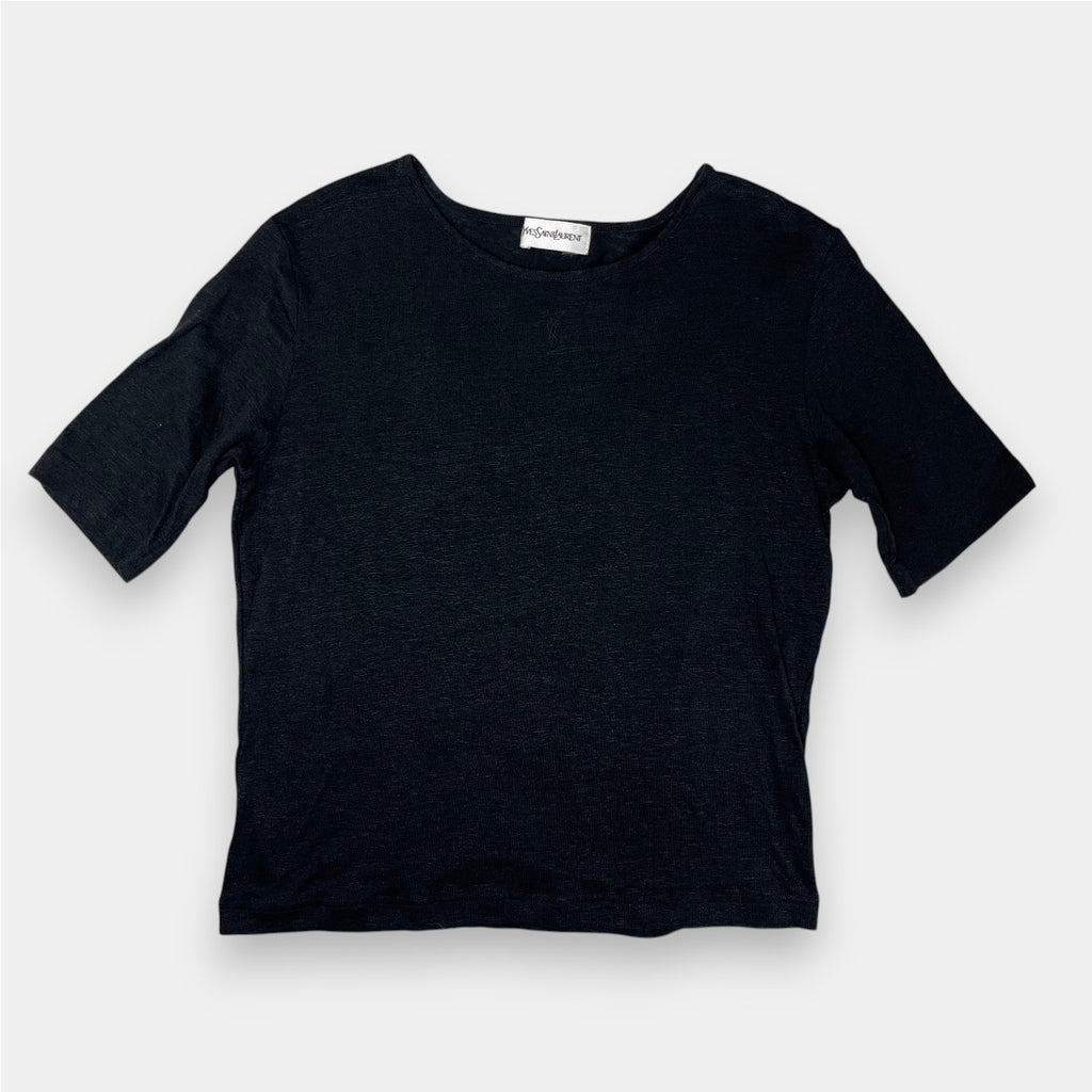 Yves Saint Laurent Knit T-Shirt Black